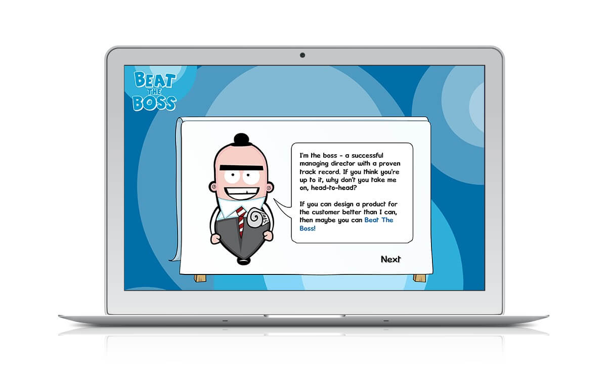 BBC / CBBC: ‘Beat the Boss’ Browser-based Game Solution Image
