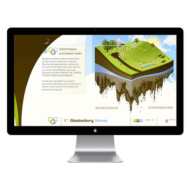 EMI: ‘Glastonbury Games’ Awareness Campaign Solution Image