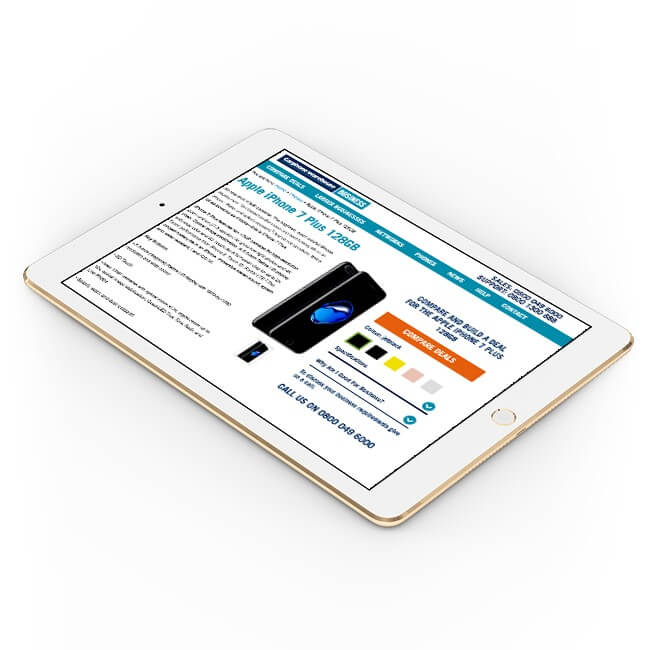 Carphone Warehouse: Business Ecommerce Website Results Image