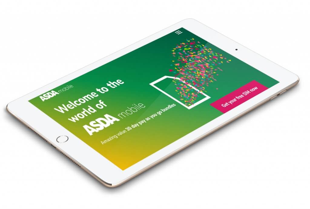 Asda Mobile Tablet stickee