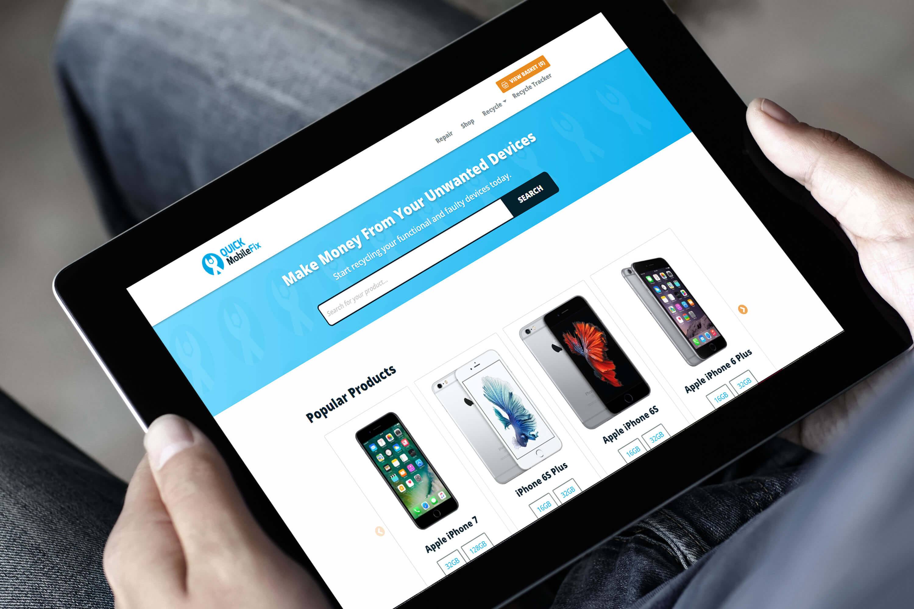 Quick Mobile Fix Mobile Recycling Platform stickee