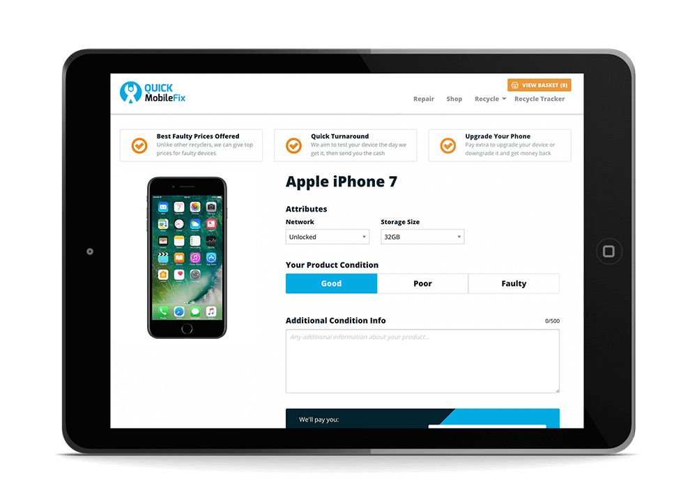 Quick Mobile Fix Mobile Recycling Platform Brief Image